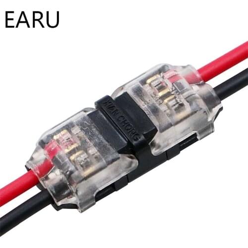 5 Pcs 2pin Spring Connector Wire With No Welding No Screws Quick Connector Cable Clamp Terminal Block 2 Way Easy For Led Strip
