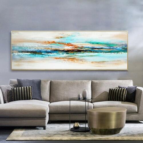 Modern Abstract Art Posters and Prints on Canvas Wall Art Blue Abstract Picture on the Wall Decorative Cuadros Painting No Frame