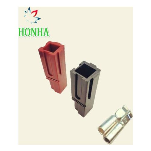 FREE SHIPPING 20 pcs/lots SMH Style Interlocking Plug 75A 600V Single Pole Connector Solar Caravan Copper Plating Silver