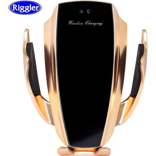 Qi Wireless Charger Car Mount Smart Sensor fast Charge Holder forHuawei P30Pro Mate30 20 Pro Iphone11 pro 11 XS XR 8