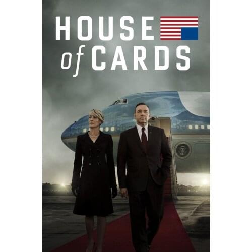 More Style Choose House of Cards Movie Film Print Silk Poster for Your Home Wall Decor 24x36inch