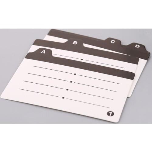 Large Capacity Splitter Index Tabs Business Card Holder Name Card Storage Box Organizer Case