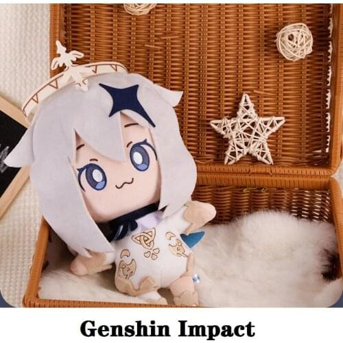 Xmas Birthday Gifts Kids Toys Anime plush dolls Genshin Impact Cosplay props Project Game NPC Paimon Pillows 2021 New Year party