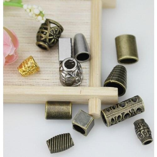 DIY Sewing Buttons Metal Bell Caps Hanging Buckle Bag Shoes Garment Stopper Cord Cord Ends Without Lid Lock Clip 100pc/lot