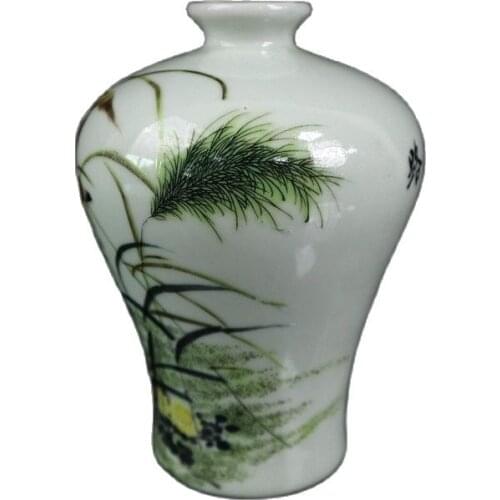 Chinese Old Porcelain Pastel Road High Rise Pattern Plum Vase