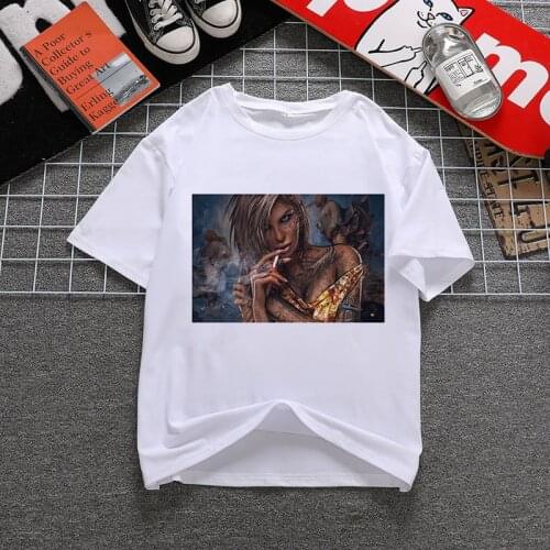 Beautiful Black Girl Summer Harajuku Top T-shirt women Fashion Soft Casual White T shirts Tops funny printed T-shirt