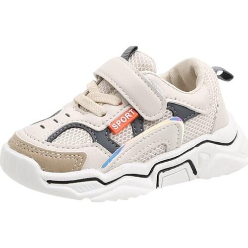 Fashion kids shoes sport Baby Boys Girls Mesh Breathable Hook & Loop Bling Sport Rubber Running Shoes Sneakers кроссовки детские