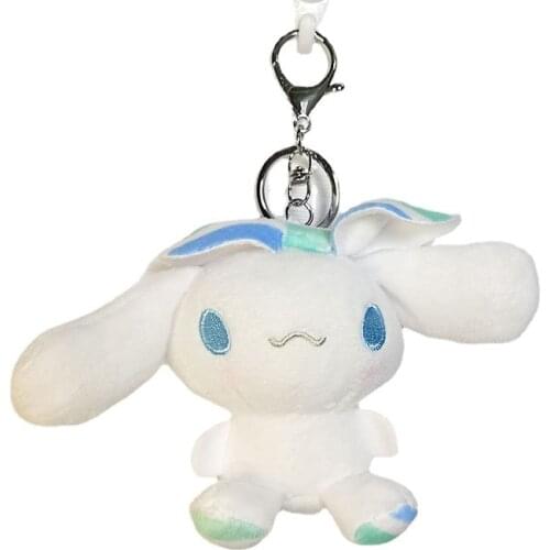 Cute Cartoon Anime Cinnamorol Plush Toy Pink Light Blue Bow Cinnamorol Soft Stuffed Plush Pendant Girls Birthday Gifts