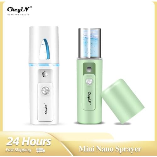 USB Charging Portable Mini Nano Mist Atomization Sprayer Facial Body Nebulizer Steamer Moisturizing Beauty Device Skin Care Tool