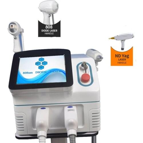 Multi-function 2 in 1 apparatus 755nm 808nm 1064nm triple diode laser hair removal and nd yag laser tattoo removal