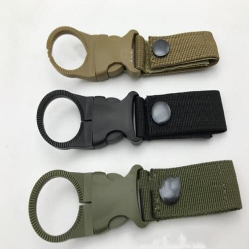 Multifunction Webbing Backpack Hanger Hook Carabiner Water Bottle Camping Hike Buckle Hook Holder Travel Kit Tool Clip New