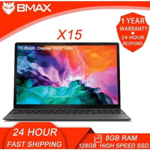 Bmax X15 For Intel Gemini Lake N4100 Notebook 15.6 Inch Student Laptop 8GB RAM 128 SSD Netbook With Webcam Bluetooth WiFi