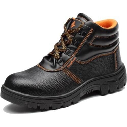 ZEEKSON New Mens High-top Tooling Boots Outdoor Thick-soled Non-slip Protective Shoes Construction Site Safety Shoes Size 46
