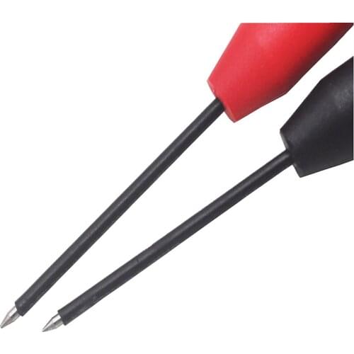 A pair Spring Test Probe Tips Insulated Test Hook Wire Connector for Multimeter Stainless Steel Needle Test Leads Pin