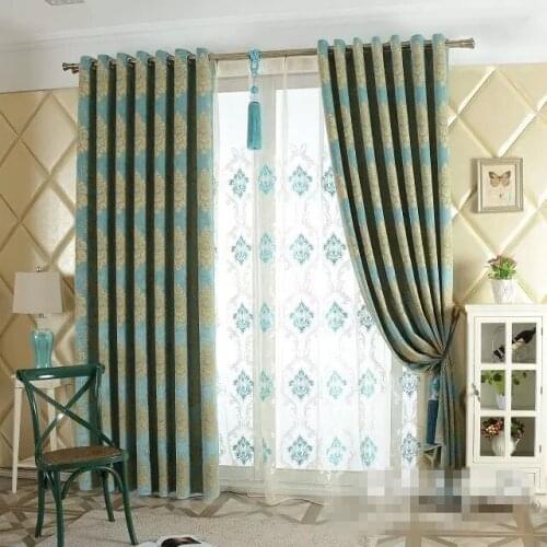 Thicken Linen Blackout Window Curtain Drape Panel Solid Color For Living Room Bedroom High Shading Home Interior Decoration