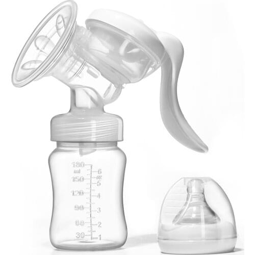 Eenbei Manual breast pump, breast pump accessory adapter clip for maternal and newborn baby use with milk storage bag and bottle