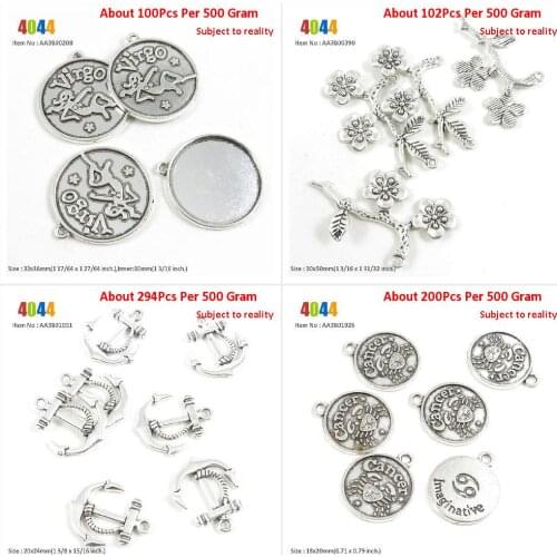 Jewelry Making Charms Wholesale Suppliers Virgo Round Cabochon Base Plum Flower Blossoms Branch Boat Anchor Cancer Tag