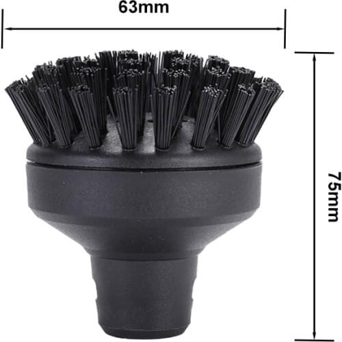Brushes Nozzles For Karcher Easyfix SC 1-7 Series Steam Cleaner Accessories Replacement Round Head Nylon Bristle Big Area Brush
