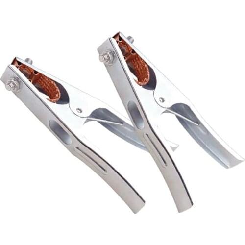 Heavy Duty Ground Clamp, 300A, 500A, 800A Rating, Welding Ground Earth Clamp Cable Copper Grip Clip, Braided Copper Shunt