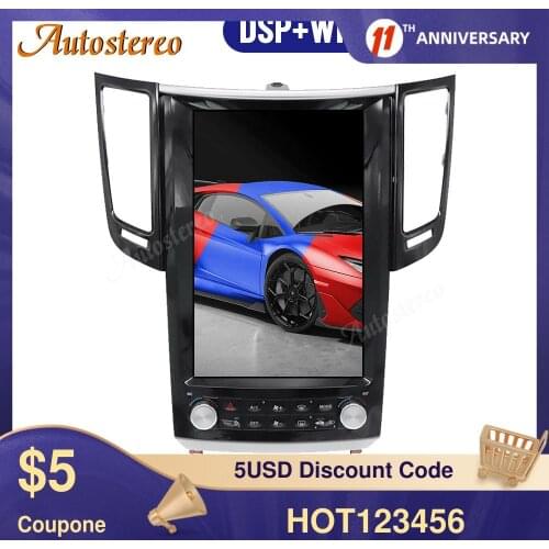 Tesla Style Android 9.0 Car GPS Navigation For Infiniti FX25 35 37 QX70 Head Unit Multimedia Player Auto Radio Wireless Carplay