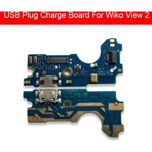 USB Charging Jack Dock Board For Wiko View 2 View2 USB Charger Port Connector Port Flex Ribbon Cable Replacement Repair