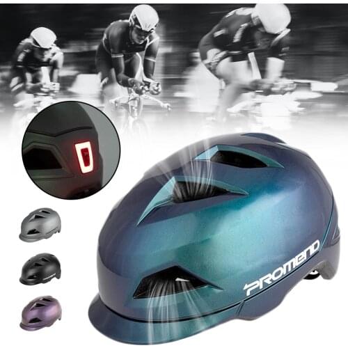 Cycling Helmet With Detachable LED Taillight Lightweight Bicycle Helmet Washable Lining Ventilated Mountain Road Bike Helmet