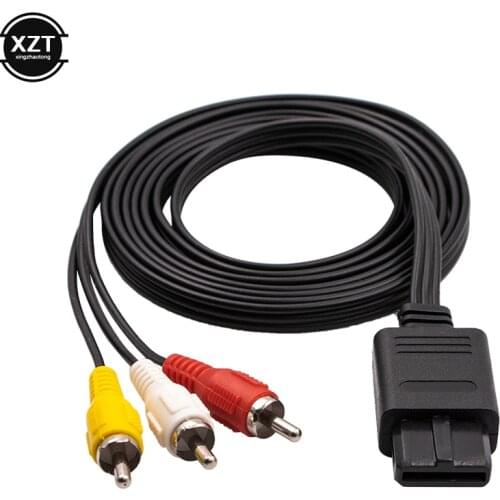 1.8M for Nintendo 64 Audio TV Video Cord AV Cable to RCA for Super Nintend GameCube N64 SNES Game Cube Accessory