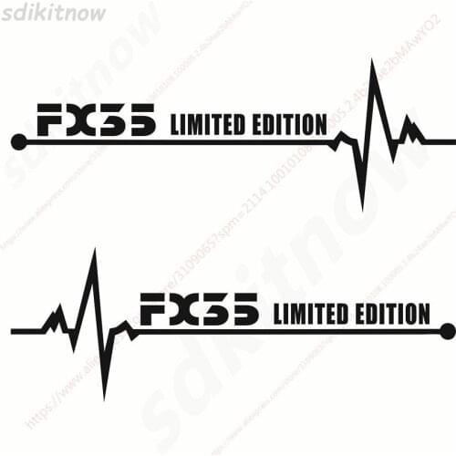 1pair Heart Car Decal Sticker Styling Windows Door External Decoration For infiniti fx35 fx 37 fx45 fx50 accessories custom