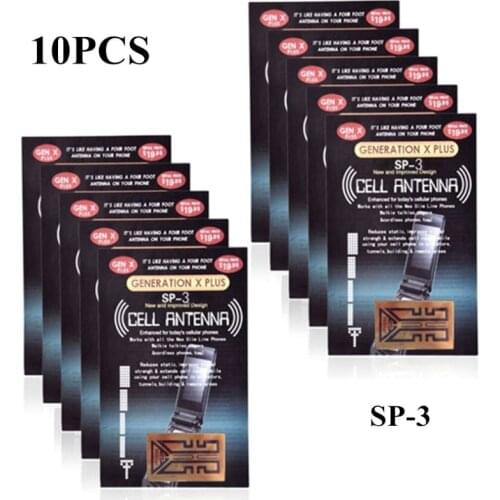 10PCS Cellphone Phone Signal Enhancement Antenna Booster Stickers For Mobile