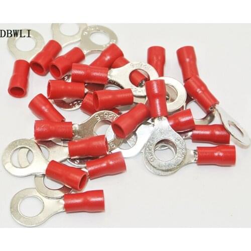 RV1.25-3.2 1000PCS Red Ring insulated terminal suit 0.5-1.25mm2 Cable Wire Connector cable Crimp Terminal