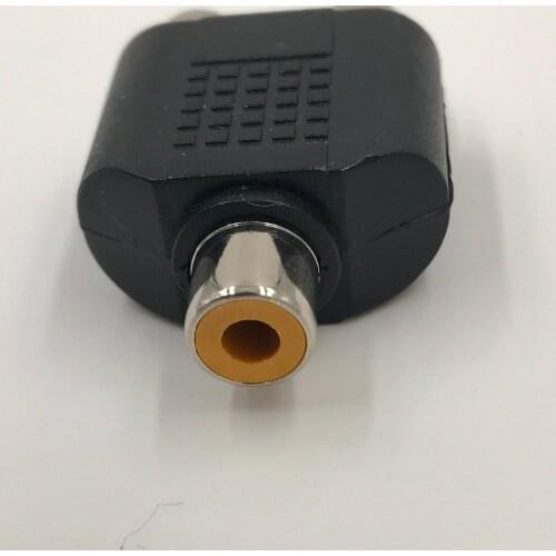 2 Pieces RCA Female to Dual Female Adapter 1 to 2 RCA Y Splitter Audio Converter AV Connector