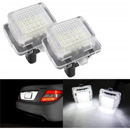 2Pcs 18 LED Number License Plate Light Lamp For Benz W204 W212 C207 C216 W221 S204 Automobile Tail Light