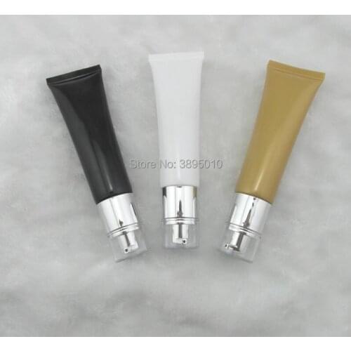 50g vacuum plumbing hose hand cream white black gold soft tube Cosmetic Containers Empty Tube F381