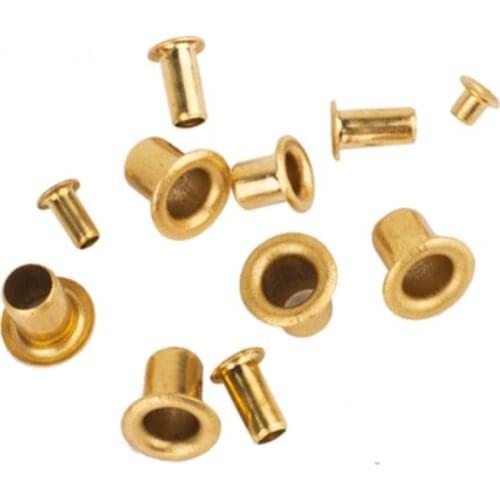 500pcs M0.9*2.5/3mm Tubular Rivets Double-sided Circuit Board PCB Nails Copper Hollow Rivet