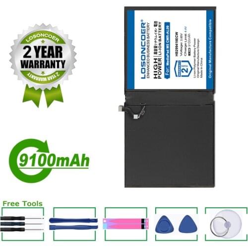 LOSONCOER 9100mAh HB299418ECW HB2994I8ECW Battery For Huawei MediaPad M5 10 Pro CMR-AL19 CMR-W19 CMR-AL09 CMR-W09 CMR-W19 10.80"