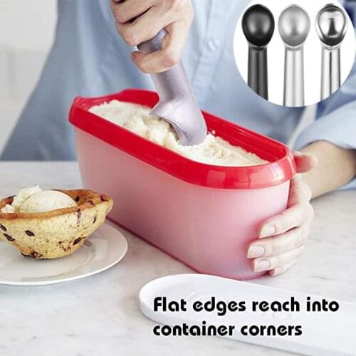 Aluminum Ice Cream Scoop Portable Non-stick Anti-feeze Yogurt Ice Cream Mashed Potatoes Ball Maker Home Kitchen Accessories
