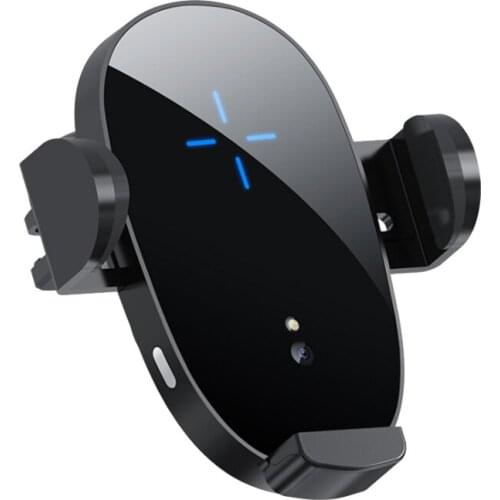 15W Wireless Charger Car Phone Holder Qi Induction Sensor Fast Charging Stand Mount for Samsung for iPhone (Air Vent)