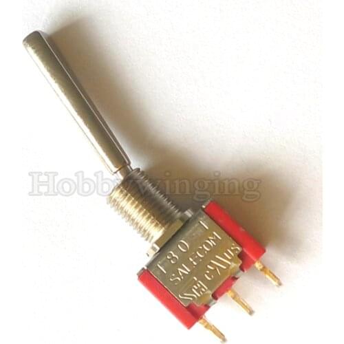 Free shipping WFLY Transmitter Salecom T80-T Miniature Toggle Switch Two Gear Long Handle Switch