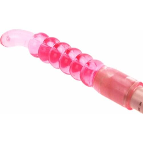 Beads vibrating Multi speed Waterproof Realistic Dildo g spot Vibrator Soft Jelly Powerful G Vibe Sex Toys for Women