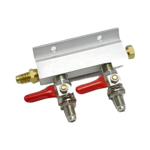 GAS LINE MANIFOLD SPLITTER 2 WAYS (MFL THREAD) home brew