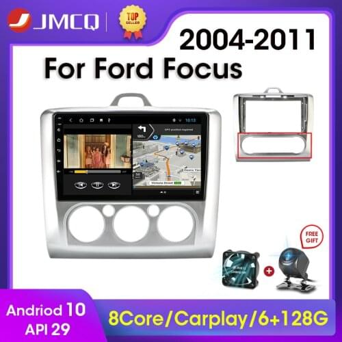 JMCQ 2G+32G Android 10 DSP Car Radio Multimidia Video Player Navigation GPS For ford focus 2 3 Mk2/Mk3 2014-2011 2din Head Unit