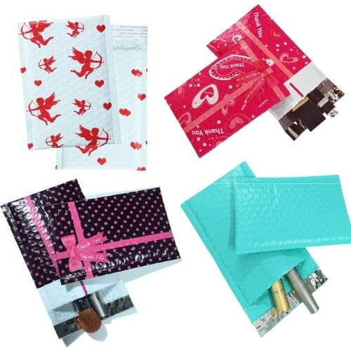 10PCS #000 4x8" 12x18cm Color Poly Bubble Mailer Padded Envelopes Self Seal Mailing bag bubble envelope shipping envelopes