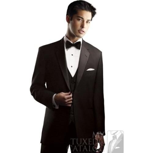 Hot Sales Black Business Men Suits Custom Made, Bespoke Classic Black Wedding Suits For Men, Tailor Made Groom Tuxedos For Men