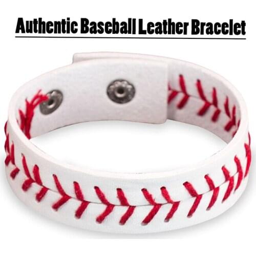 Authentic Baseball Leather Bracelet