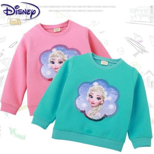 Disney 1 piece new childrens sweater frozen Aishana two-piece magic thickened plus velvet childrens jacket children