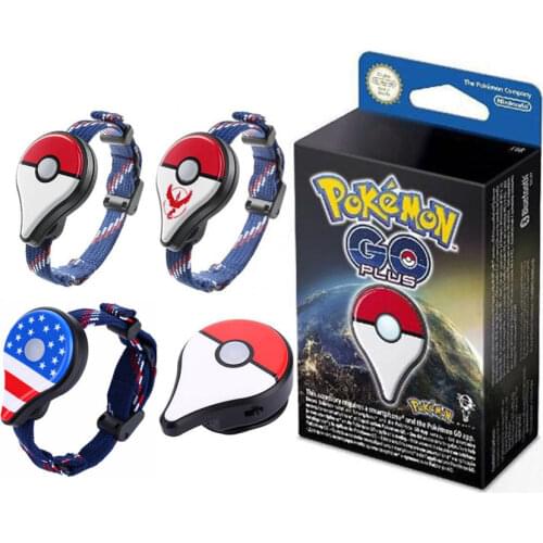 Genuine Pokemon GO Plus Automatic Capture Pocket Auto Catch Base on Bluetooth Rechargeable Bracelet Figurines Toys