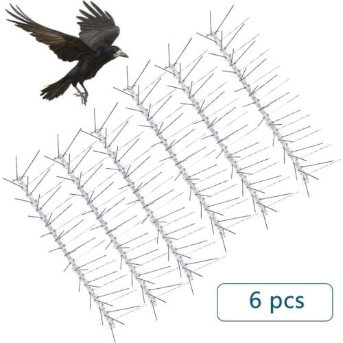10 Ft (3 M) Bird Studs Pigeon Repeller Stainless Steel Pigeon Nails Anti-Bird Anti-Dove Spikes Pest Control Orchard Bird