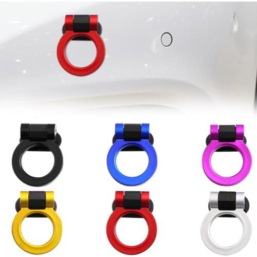 Multi-Colored Car Trailer Hooks Sticker Decor Ring Shaped Decorative Trailer Auto Simulation Racing Ring Vehicle Towing Hook