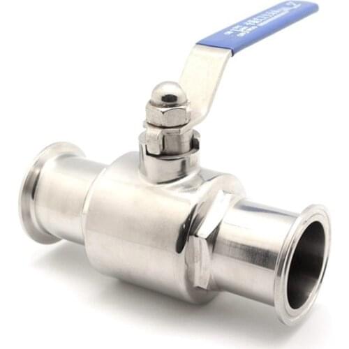 3/4" 19mm 304 Stainless Steel Sanitary Ball Valve 1.5" Tri Clamp Ferrule Type For Homebrew Diary Product