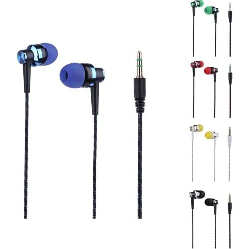 Stylish Braided Line Stereo Music In-ear Headset Earphone without Mic Headphone